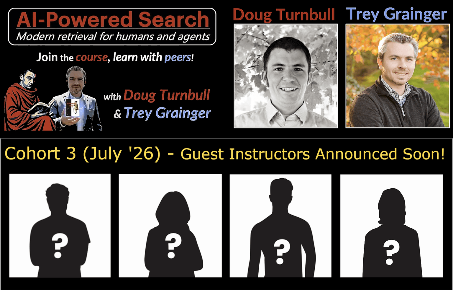 Gain deep expertise from Doug & Trey, along with these other leading AI Search leaders.